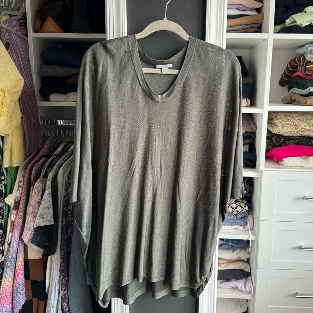 COS sheer tunic top - size M